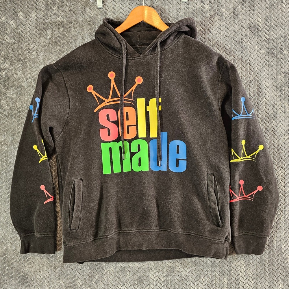 Evolution In Design Self‎ Made Graphic Hoodie Black Mens XL Crown Streetwear